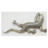 Sterling Lizard Pin
