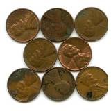 (8) Lincoln Wheat Cents 1940