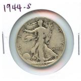 1944-S Walking Liberty Silver Half Dollar