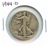 1944-D Walking Liberty Silver Half Dollar