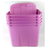 * (4) 20 Gallon Sterilite Bins with Lids