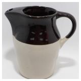 * Vintage 2-Tone Stoneware Pitcher