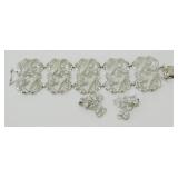 Silver Tone Vintage Costume Clip On Earrings and