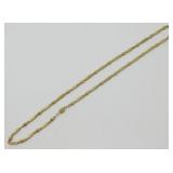 Gold Tone Costume Necklace - 24"