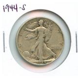 1944-S Walking Liberty Silver Half Dollar