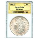 1900 Morgan Silver Dollar - NIC MS 67