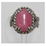 Sterling Silver Carolyn Pollack Pink Rhodonite