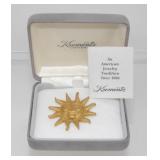 Vintage Krementz NIB Celestial Brooch - 1.5ï¿½