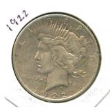 1922 Peace Silver Dollar