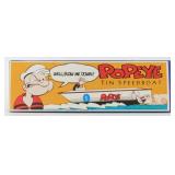 Wind-Up Tin Popeye Speedboat in Box
