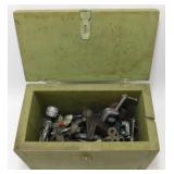 * Vintage Wooden Box of Old Clamps