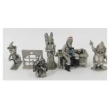 Group of Pewter Figures/Statues