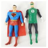 Bendy Super-Man & Green Lantern Vintage Figures