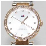 NOS Tommy Hilfiger Diamond Bezel Ladies Watch -
