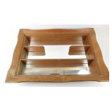 ** Vintage Wood/Mirror Display