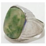 Vintage Clark & Coombs Sterling Silver Moss Agate