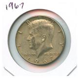 1967 Kennedy 40% Silver Half Dollar