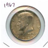 1967 Kennedy 40% Silver Half Dollar