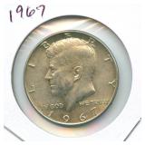 1967 Kennedy 40% Silver Half Dollar