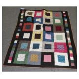 New Hand-Crafted Patchwork Quilt - 48"x40"