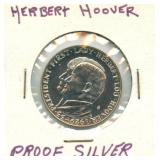 Herbert Hoover Commemorative Silver Proof Coin