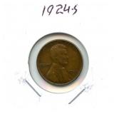 1924-S Lincoln Wheat Cent