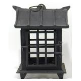 Heavy Wrought Iron Candle Lantern