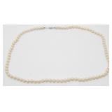 Imitation Pearl Necklace - 32"
