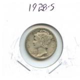 1928-S Mercury Silver Dime