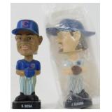 2 Bobbleheads - Yankees Giambi & Cubs Sammy Sosa