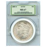 1885-O Morgan Silver Dollar - GCGS MS 67