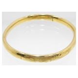14KGF Bangle Bracelet - 8.9 grams Total Weight