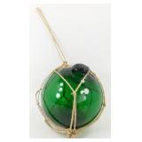 * Vintage 6" Green Nautical Fishing Ball