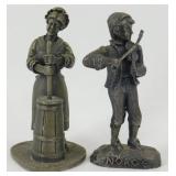 (2) Pewter Figures Norge 8983 and The Butter