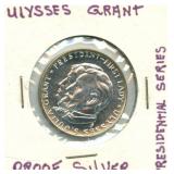 Ulysses Grant Commemorative Silver Proof Coin
