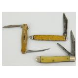 3 Pocket Knives - All Vintage & Very Good