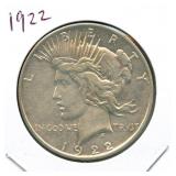 1922-S Peace Silver Dollar