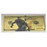 Marvel Gold Foiled Note - Black Panther