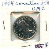 1964 Canada Silver Quarter