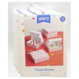 6 New Spritz 12 Count Treat Boxes w/ Paper