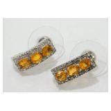 Brilliant Orange Fire Opal 925 Sterling Silver