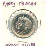 Harry Truman Commemorative Silver Proof Coin