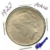 1922 Peace Silver Dollar