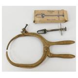 Vintage Ice Block Tongs & Treklo Sockertang Sugar