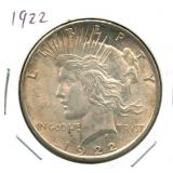 1922 Peace Silver Dollar