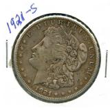 1921-S Morgan Silver Dollar