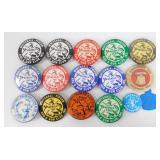 Many Whitehall Pigeon Rod & Gun Buttons