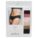 New 6 Pack of Auden Microfiber Hipsters - Size M