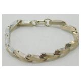 Vintage Sterling Silver Unique Link Bracelet -