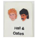 Hall & Oates Earrings - On Card
